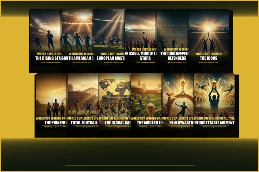 Complete Football Legends Collection – 12-Book World Cup Bundle (PDF + EPUB)